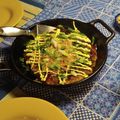 Jonathan Argue's cooksnap of when they made Okonomiyaki (Japanese Savory Pancake).