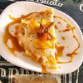 El cooksnap de Kira Valex cuando hizo Crepes (panqueques pañuelito de manzana para diabéticos).