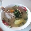 El cooksnap de Teresita Felíz cuando hizo Cazuela de pollo.