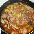 El cooksnap de José Carlos Pareja cuando hizo Conejo guisado con patatas.