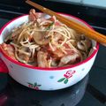 elainekkk 的 15分鐘料理，蒜蓉煙肉雜菇炒意粉 cooksnap