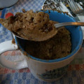 El cooksnap de Clara Porlán Espejo cuando hizo Mug cake de plátano y chocolate .