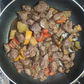 El cooksnap de Marga Ruiz cuando hizo Asadura frita con pimientos.