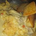 El cooksnap de Christian Uriel Franco cuando hizo Pollo a la crema con arroz y papas al horno.