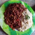 El cooksnap de Rayes cuando hizo Chili con frijoles (porotos) rojos y arroz yamaní integral.