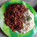 El cooksnap de Rayes cuando hizo Chili con frijoles (porotos) rojos y arroz yamaní integral.