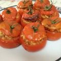 El cooksnap de paquitocruz98 cuando hizo Tomates rellenos de arroz y carne.