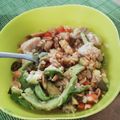 El cooksnap de Michelle Márquez cuando hizo Yakimeshi de pollo (Arroz Frito).