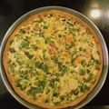 El cooksnap de Mercedes Moreno Uriburu cuando hizo Tarta de panceta, puerros y cebolla de verdeo con masa casera.