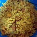 Platinumgyrl's cooksnap of when they made Sausage n Shrimp fried rice.
