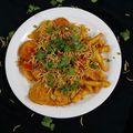 Mauli Mankad's cooksnap of when they made વેફર ચાટ (Wafer Chaat Recipe In Gujarati).
