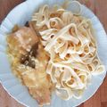 El cooksnap de Jose Lope cuando hizo Truchas asalmonadas con salsa de naranja.