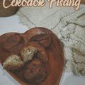 Cooksnap Ahlia Syed Firdaus semasa beliau membuat Cekodok Pisang pasti bulat dan rangup di luar lembut di dalam.