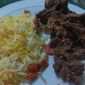 El cooksnap de militata15 cuando hizo Carne salteada con vegetales y arroz primavera 🍛.