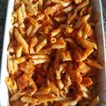 El cooksnap de Estefania Cecilia cuando hizo Macarrones con salsa picante de pollo y tomate con thermomix.
