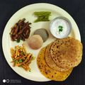Jo Lly's cooksnap of when they made ઢોકળી બટાકા નુ શાક/ ગળ્યા થેપલા (Dhokli Bataka Shak / Sweet Thepla Recipe In Gujarati).