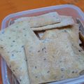 El cooksnap de jennydelcampo cuando hizo Crackers sin tacc de harina de garbanzos.