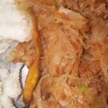 Kezengwa Irene's cooksnap of when they made Ugali and spiced cabbage.