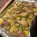 El cooksnap de Lucyner cuando hizo Muslos de pollo con patatas al horno.