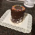 El cooksnap de Carla cuando hizo Bizcochuelo en lata de durazno.