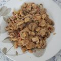 El cooksnap de Azahara Molina cuando hizo Champiñones al vino.