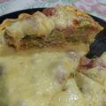 El cooksnap de Virginia cuando hizo Tarta de brócoli y jamón.