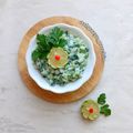 کوک اسنپ Ashpazye_parchin بعد از امتحان کردن ☘️سالاد پیاز و خیار یونانی.