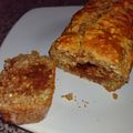 El cooksnap de Melu Macedo cuando hizo Budín integral de banana, avena y dulce de leche.