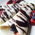 El cooksnap de Irene-Guirao cuando hizo Crepes de avena y claras de huevo con fruta variada.