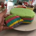 Cooksnap dari Ziza untuk resep Rainbow Cake Kukus 2 Telur