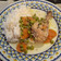 El cooksnap de Carolina Rodríguez cuando hizo Pollo Arvejado.
