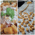 El cooksnap de Sam Benedetti cuando hizo Ñoquis de calabaza / zapallo con harina de arroz, almidón de maíz y mandioca (SIN GLUTEN).