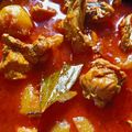 sandhya Dutta 's cooksnap of when they made আলু দিয়ে চিকেনের ঝোল(alu diye chicken er jhol recipe in Bengali).