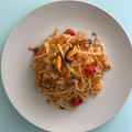 El cooksnap de YoshimonGo🇯🇵 cuando hizo Espaguetis con mejillones en escabeche.