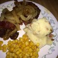Patty C's cooksnap of when they made Rick's Melt-in-your-Mouth Liver and Onions with Bacon.