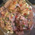 El cooksnap de Analia Juarez cuando hizo Lengua a la vinagreta.