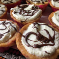 El cooksnap de mambanegra cuando hizo Cupcake de chocolate blanco con adornos de fondant.