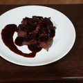 El cooksnap de Alex Romero cuando hizo Secreto de cerdo a la cerveza negra con frutos rojos.