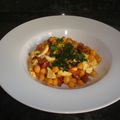 El cooksnap de latuto cuando hizo Garbanzos fritos con jamón y chorizo ibérico.