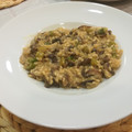 El cooksnap de Alex cuando hizo Risotto de setas y espárragos cremoso.
