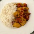 El cooksnap de Alicia Lagarto cuando hizo Pollo al curry.
