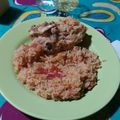 El cooksnap de Agustin Porto cuando hizo Arroz con pollo.