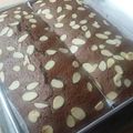 Cooksnap dari Nana untuk resep "Brownies choco chips almond shiny crust" 👍
