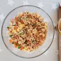 El cooksnap de satelia cuando hizo Arroz tres delicias (Arroz chino).