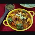 Mahua Chakraborty Swami's cooksnap of when they made করাই পনির(Kadhai Paneer recipe in bengali).