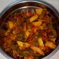 Gaurangi shukla's cooksnap of when they made Masaledar Aloo Shimla Mirch.