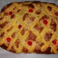 El cooksnap de Jonathan de la Rosa cuando hizo Coca de brioche con frutas confitadas y piñones.