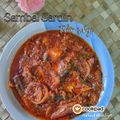 Cooksnap Anur Musa semasa beliau membuat Sambal sardin telur sebiji.