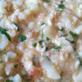El cooksnap de Carmeta cuando hizo Revuelto de papas con huevo y merluza.