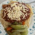 El cooksnap de Dila Rdz Rdz cuando hizo Spaghetti con carne molida.